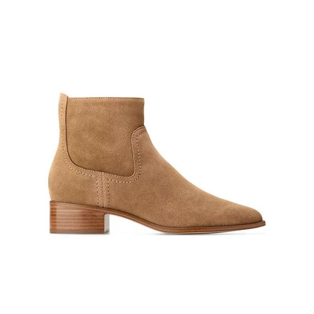 Cole Haan Naia Bootie Suede Leather Women Boots US 9 / EU 40 Brown SHELF WEAR